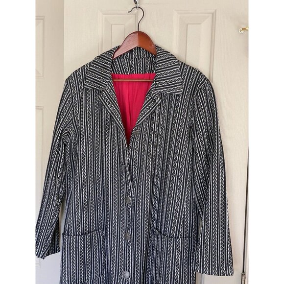 Women's Beautiful Lightweight Coat Jacket Gray Black Women's Small- Medium - Picture 2 of 8